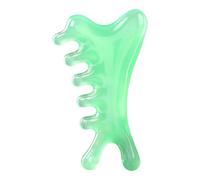 predolo Massage Comb Gua Sha Scraping Scalp Comb for Women Men Smooth Head Caring Multifunctional Gift Relaxation Facial Massager, Green