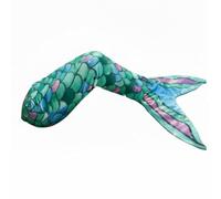 predolo Mermaid Sleeping Bag Warm and Comfortable Mermaid Tail Blanket Skin Friendly Fish Scale Pattern Blanket for Girls, Lounging, Green, 120-60cm