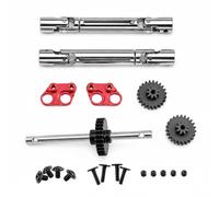 predolo Metal Transmissions -Resistant RC Gearbox Steel Gear High Performance Model Car Part for Hobbyists, Red