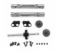predolo Metal Transmissions -Resistant RC Gearbox Steel Gear High Performance Model Car Part for Hobbyists, Black