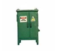 predolo Miniature Scene Prop Electrical Cabinet Utility Cabinet Diorama Accessory Resin Construction Compact Cabinet Form Suitable for city street corners, Green