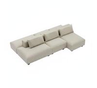 predolo Miniature Sofa Realistic Details Modern Miniature Sectional Detailed Simulation Sofa Model for Doll Collectors, Hobbyists, Architectural Models, 1-20 Double Fabric