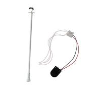 predolo Model Railway Plaza Light Miniature Scenery Accessories 1/87 Micro Landscape Decor White Lamp Post for DIY Building Layout, White