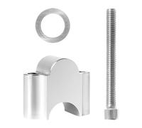 predolo Motorcycle Handlebar r Motorcycles Bar Clamp Part Heightening Height Repair Handle Bar rs for Motorbike, Silver 2.2cm