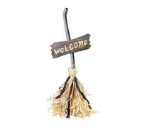 predolo Moving Broom Halloween Decoration Funny Toy Home Decor Welcome Sign Dancing Broom for Bar Living Room