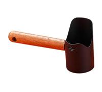 predolo Multifunctional Pet Feeding Spoon with Wooden Handle, Portable Cat And Dog Feeding Spoon, Black