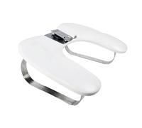 predolo Nail Arm Rest Hand Pillow, Hand Holder U Shaped, Supplies Salon Stand Professional, Portable Tools Home Use Nail Cushion, Silver Foot
