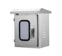 predolo Outdoor Electrical Cabinet Viewing Window Outdoor Electrical Enclosure Ventilated Control Cabinet for Industrial, 500 400 250mm