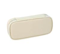 predolo Oxford Zippered Pencil Pouch for Office and Kids Essentials, Beige