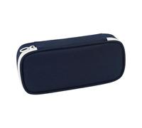 predolo Oxford Zippered Pencil Pouch for Office and Kids Essentials, Deep Blue