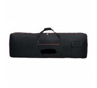 predolo Padded Electronic Keyboard Bag Thickened Padding Portable Keyboard Gig Bag Waterproof Musical Instrument Accessory for Artists, Travel, Red, 88-Key L