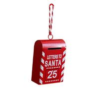 predolo Painted Santa Mailbox, Vintage Farmhouse Hanging Decoration for Living Space, Style A