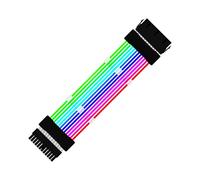 predolo PCIe Cable PSU PC Cables 24Pin 2x8Pin 3x8Pin Neon LED Strips RGB Power Extension Cable 8 Pin RGB Cable Extension RGB Cable for Computer, Black 24PIN