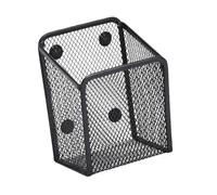 predolo Pen Holder Pen Basket Metal Mesh Multipurpose Creative Gift Storage Box Storage Organizer for Blackboard Whiteboard Home, Black Rectangle
