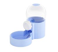 predolo Pet Feeder and Water Dispenser Set, Automatic Gravity Dispenser 1300ml High Capacity, Cage Mounted, Easy Clean, for Rabbit, Guinea Pig, Ferret, Small Animal, Space Saving, azure