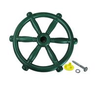 predolo Pirate Ship Steering Wheel Toy, Gym, Steering Wheel, Playground Accessories for Tree Houses, Playhouses, Ladders for The Garden, green