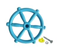 predolo Pirate Ship Steering Wheel Toy, Gym, Steering Wheel, Playground Accessories for Tree Houses, Playhouses, Ladders for The Garden, blue