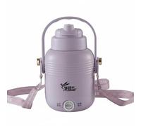 predolo Portable Electric Kettle 304 Stainless Portable Water Boiler Cup Constant Temperature Function Travel Hot Water Boiler for Parents, Purple, Mechanical