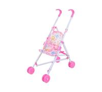 predolo Push Cart Toy Folding Trolley Toys Baby Doll Strollers for Little Girls Ages 1 2 3 Years Old, red