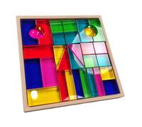 predolo Rainbow GEM Cubes Stacking Toy Stacking Game with Storage Case Sensory Training