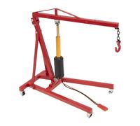 predolo RC Car Engine Crane Accessories 1:10, Metal, Elegant, Electric Car Crane Model, Mini Engine Lift for Home, Red