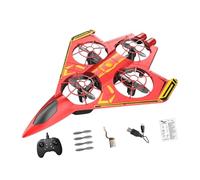 predolo Remote Control Airplane,RC Plane Portable,Lightweight,Fighter Jet Toy Aircraft Kids Adults 4-8 8-12 12-16 Boys Gifts, Red Yellow 1 Battery