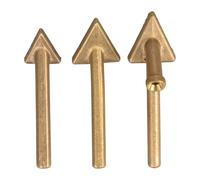predolo Replacement Tips for Welding Machines, Triangular Copper Head, Lightweight and Practical Soldering Tips for Welding Machines, 3pcs