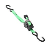 predolo Retractable Tie Down Ratchet Strap Tie Down Strap Cargo Strap Lashing Strap With Heavy Duty 800kg Pulling Capacity And Automatic Reel Suitable for, Green