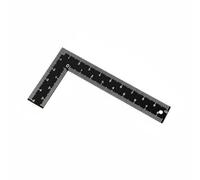predolo Right Angle Ruler Thickened Carpentry Square easy reading Scale Hand Tool for Woodworkers, Carpenters, Black, 100x50mm, 1.2mm Thickness