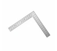 predolo Right Angle Ruler Thickened Carpentry Square easy reading Scale Hand Tool for Woodworkers, Carpenters, Silver, 150x150mm, 2mm Thickness