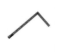 predolo Right Angle Ruler Thickened Carpentry Square easy reading Scale Hand Tool for Woodworkers, Carpenters, Black, Black, 300x150mm, 2.0mm Thickness