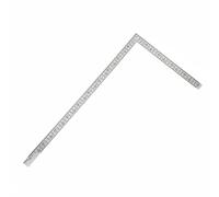 predolo Right Angle Ruler Thickened Carpentry Square easy reading Scale Hand Tool for Woodworkers, Carpenters, Silver, Silver, 500x250mm, 2.0mm Thickness