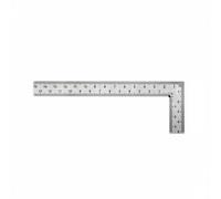 predolo Right Angle Ruler Thickened Carpentry Square easy reading Scale Hand Tool for Woodworkers, Carpenters, Silver, Silver, 150x50mm, 2.0mm Thickness