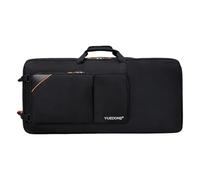 predolo Rolling DJ Case DJ Mixer Case with Strap Interior Padding Organizer with Wheel Storage Bag for Performance, Stage Show Travel, 88cmx47cmx13.5cm