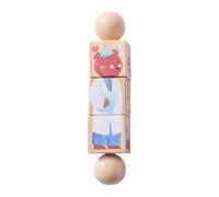 predolo Rotating Wooden Toy, Educational Puzzle Toy, Develops Strategic Thinking, Rotating, Style D