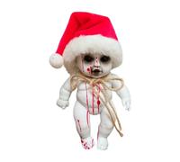predolo Scary Props Creepy Halloween Doll Hanging Fright with Rope Terror Decoration Toy Haunted Doll Spooky Dolls for Halloween Home, santa boy large