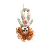 predolo Scary Props Creepy Halloween Doll Hanging Fright with Rope Terror Decoration Toy Haunted Doll Spooky Dolls for Halloween Home, girl large