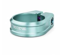 predolo Seatpost Clamp with Titanium Screw Low-Profile Seatpost Clamp Hardware for Cyclists, Bianchi Green