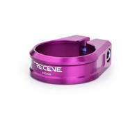 predolo Seatpost Clamp with Titanium Screw Low-Profile Seatpost Clamp Hardware for Cyclists, Purple