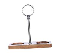 predolo Serving Tray, Salt And Pepper Coaster Set with Handle, Wooden Base for Table Centerpiece at Home, Hotel