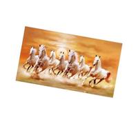 predolo Seven Horses Picture Animal Poster Home Decor,7 Running Horses Painting,Wall Decor,Decorative Painting for Dining Room Indoor, L