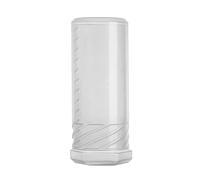 predolo Shaving Brush Travel Case Portable Storage Box with Adjustable Height Transparent Case Storage Container for Men