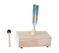 predolo Singing Tone Tuning Fork Set with Mallet and Resonance Box for Science Education, 440HZ Virbration