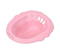 predolo Sitz Bath for Toilet Seat, Hip Bath, Universal Size, Overflow Protection, No Squatting Required, Pelvic Steam Seat for The Toilet, Pink