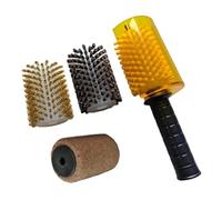predolo Ski Brush Set, Ski Brushes, Snowboard Care, Cleaning, Efficient Electric Roller Brush with Shaft And Handle Cover