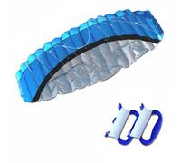predolo Soft Parafoil Acrobatic Wind-Catching Double Line Parafoil Kite Portable Outdoor Toy for Park, Blue