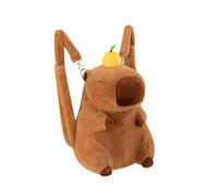 predolo Soft-Touch Capybara Backpack Adorable Capybara Backpack Bag Compact Fashion Size Accessory