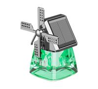 predolo Solar Energy Car Air Freshener with Unique Windmill Design, Green