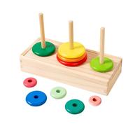 predolo Stacking Toy, Kids Educational Wooden Math Toy, Infant Colorful, Developing Skills.