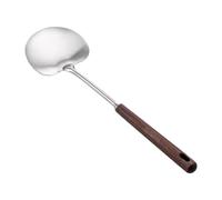 predolo Stainless Steel Wok, Professional Ergonomic Utensil for Cooking, Frying And Serving in The Kitchen, 35cmx10.7cm